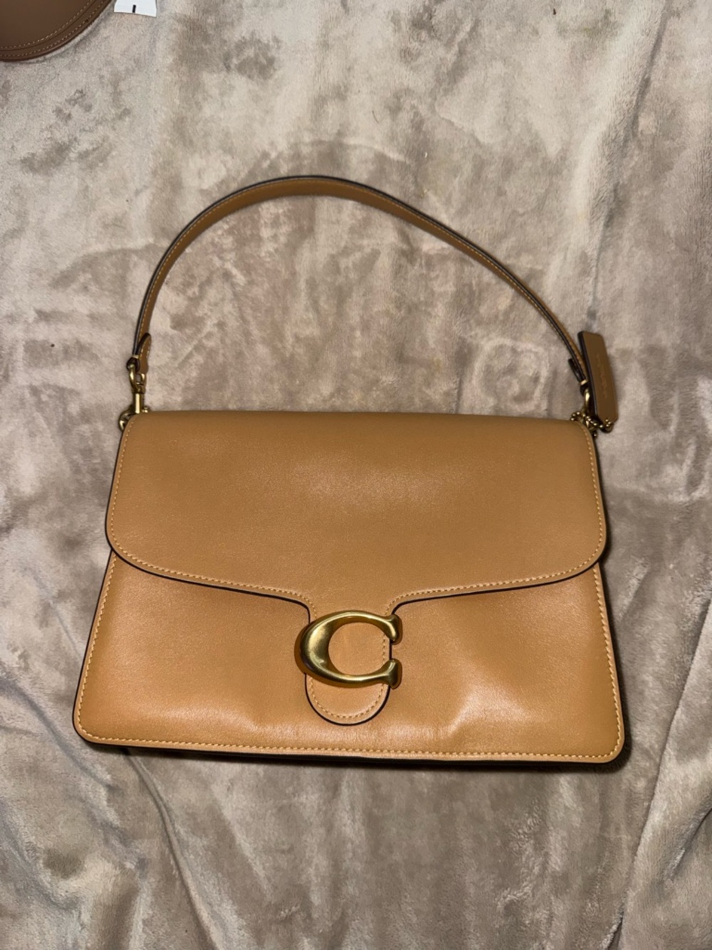 Coach Runway Tabby Shoulder Bag 30 In Honey and Brown